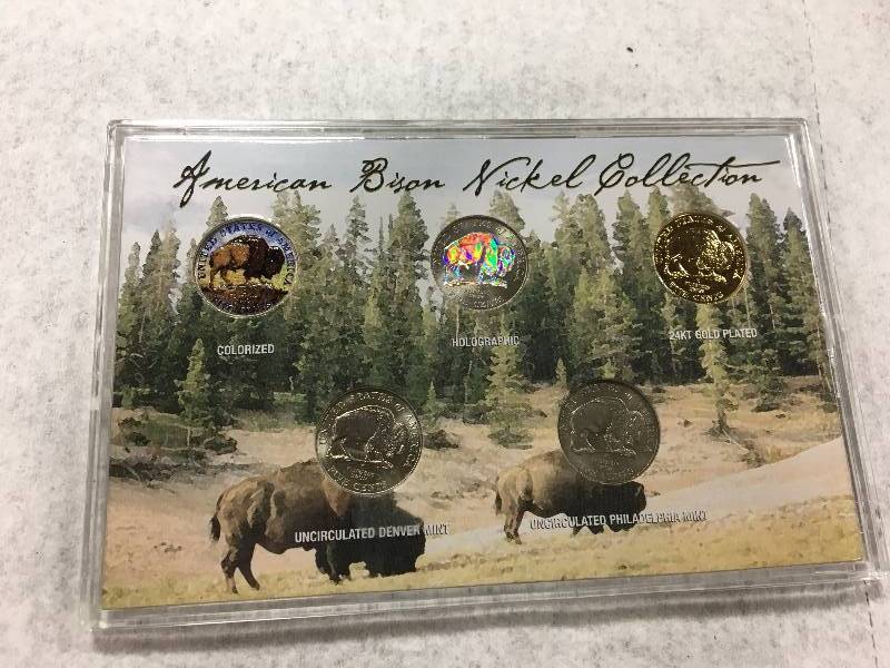 lot 171 image: American Bison Nickel Collecton