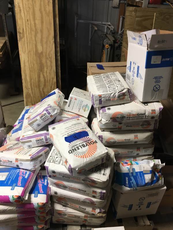 Bags of Grout