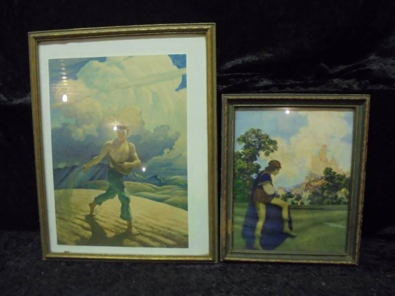 lot 47 image: Lot - (2) Vintage Pictures - BoyCastle, ManField