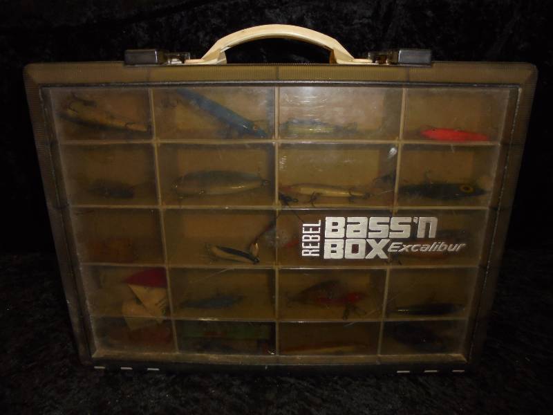 Tacklebox & Misc Content - Rebel Bass'n Box, November Consignment - Great  Antiques, Collectibles, Tool/Shop & Much Misc