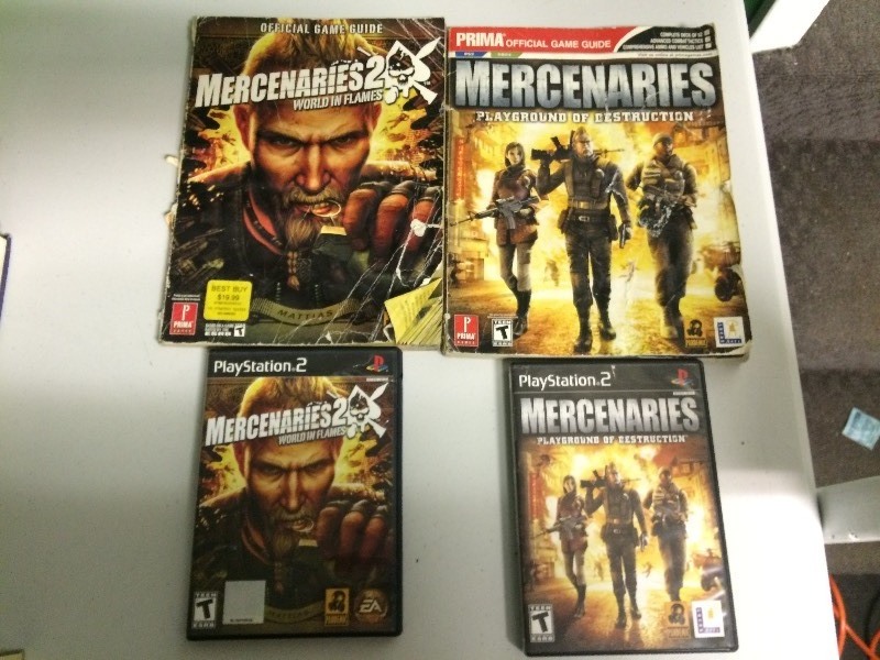 lot 9 image: PLAYSTATION 2 MERCENARIES GAMES & GUIDES