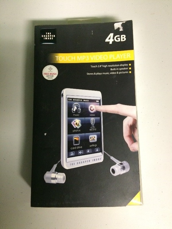 lot 45 image: SHARPER IMAGE TOUCH MP3 VIDEO PLAYER
