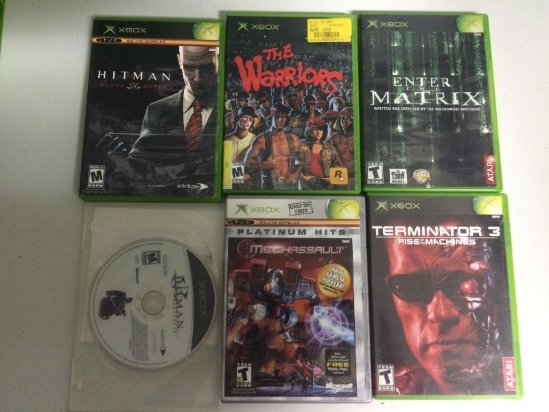 lot 36 image: 6 XBOX GAMES - MATRIX HITMAN WARRIORS TERMINATOR