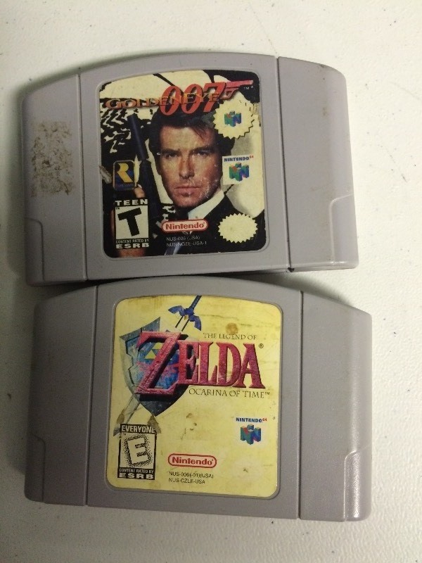 lot 27 image: 2 NINTENDO 64 GAMES - 007 ZELDA