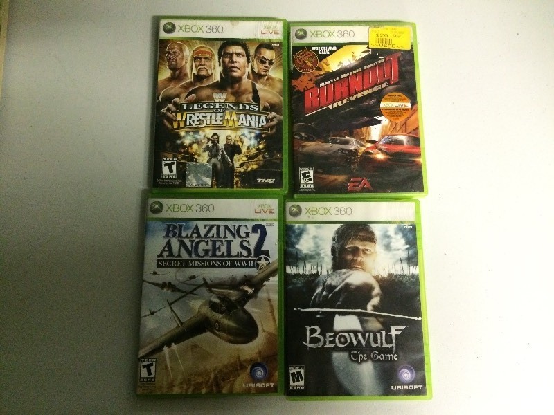 lot 28 image: 4 XBOX 360 GAMES