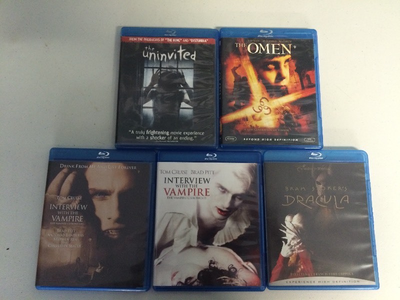 lot 78 image: DVDS - BLUE RAY - 5 HORROR