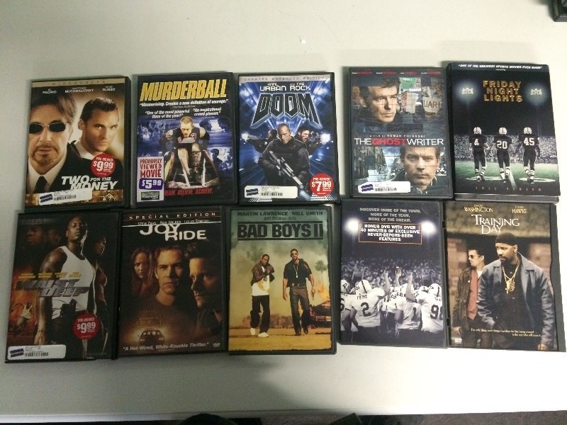 lot 87 image: DVDS - 10 THRILLER
