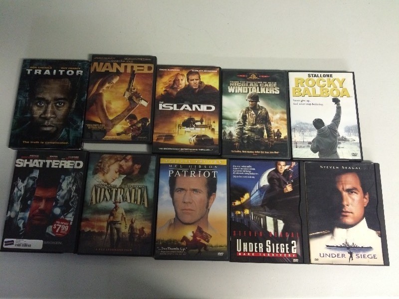 lot 82 image: DVDS - 10 HEROIC  BATTLE  MISC
