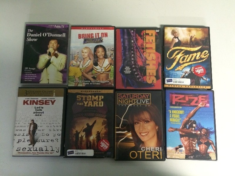 lot 88 image: DVDS - 8 DANCE  COMEDY  MISC