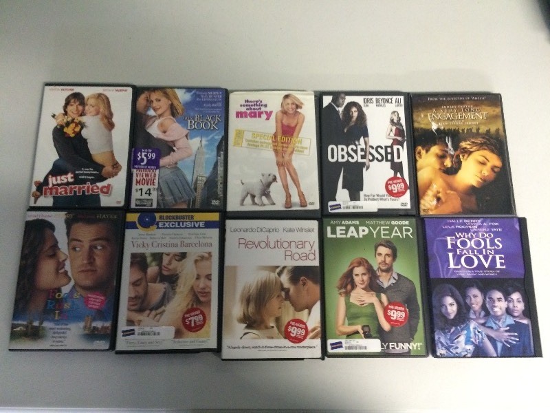 lot 68 image: DVDS -  10 ROMANTIC  COMEDY