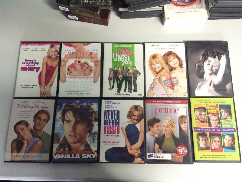 lot 71 image: DVDS - 10 ROMANTIC COMEDY