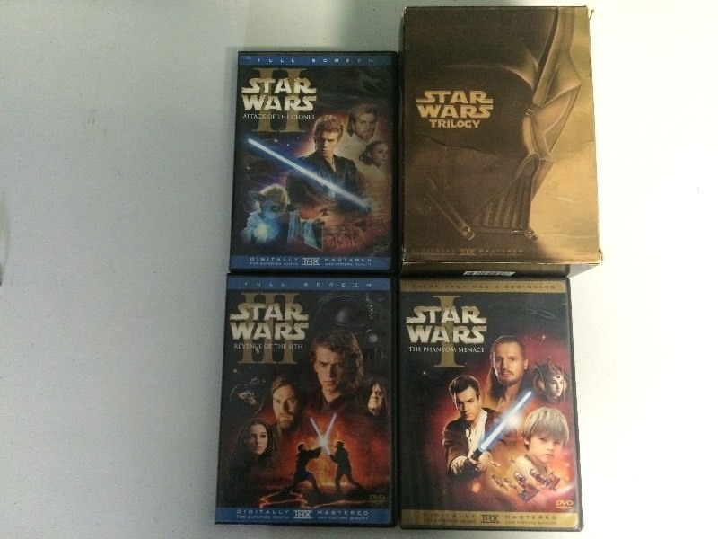 lot 61 image: DVDS - 6 STAR WARS DVDS I II III VI V VI