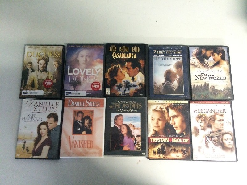 lot 73 image: DVDS - 10 HISTORICAL ROMANCE