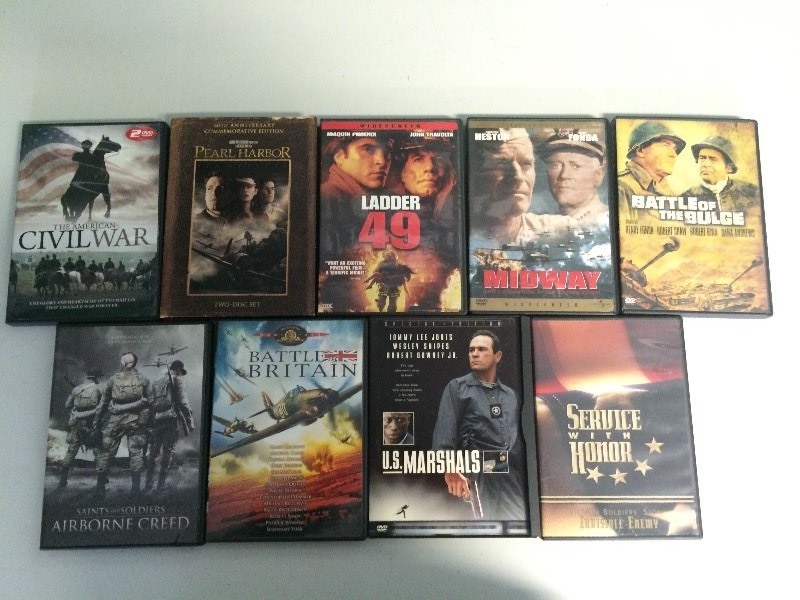 lot 74 image: DVDS - 9 HEROIC  BATTLE  WAR
