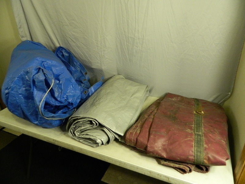 lot 20 image: 3 Assorted Tarps