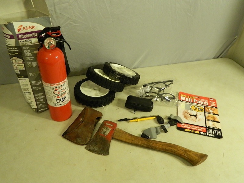 lot 34 image: Hatchet and Shop Supplies