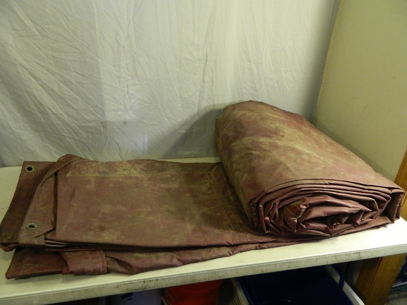 lot 63 image: Very Large Thick Canvas Tarp