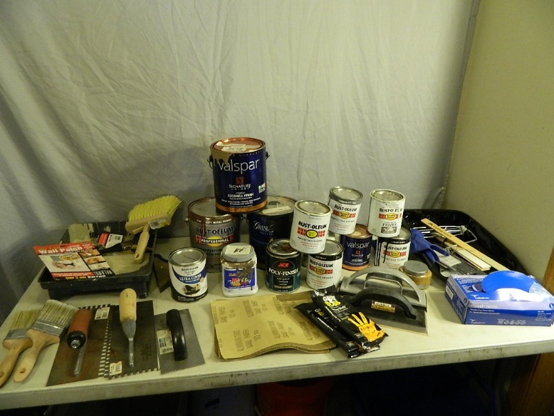 lot 68 image: Assorted Paint and Supplies