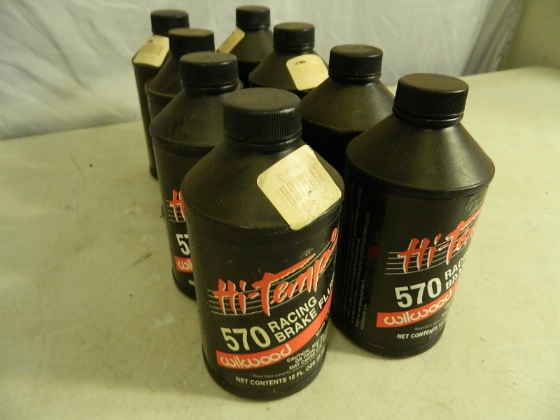 lot 74 image: 8 New Bottles of Wilwood Racing Brake Fluid