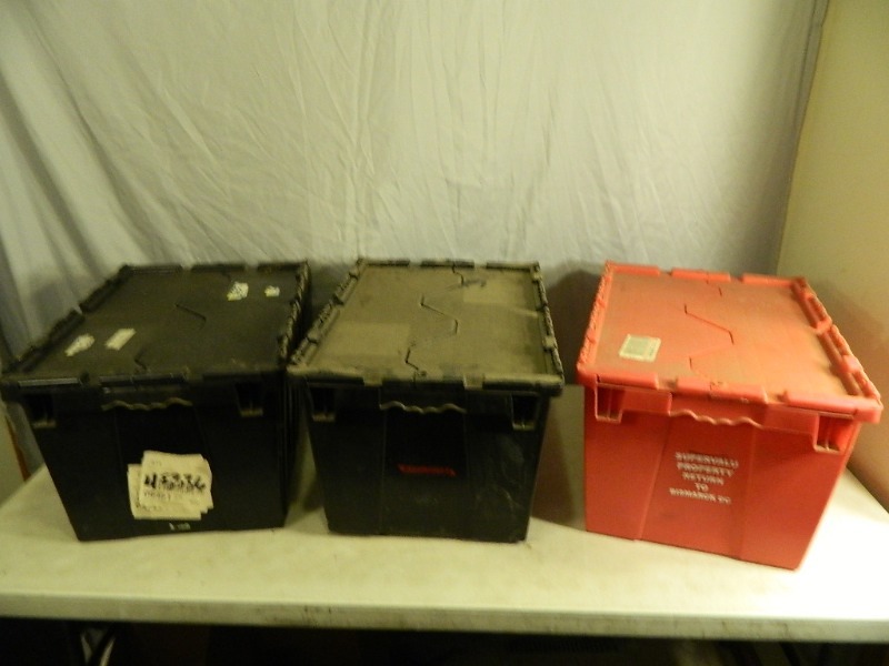 lot 100 image: 3 Commercial Totes