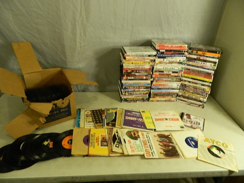 lot 105 image: Old Records and Dvds