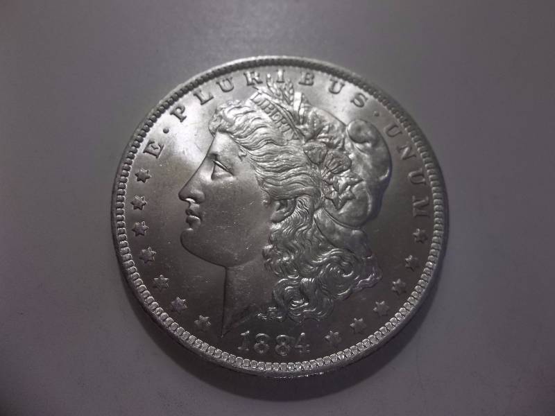1884 O Morgan Silver Dollar Very High Grade Unc