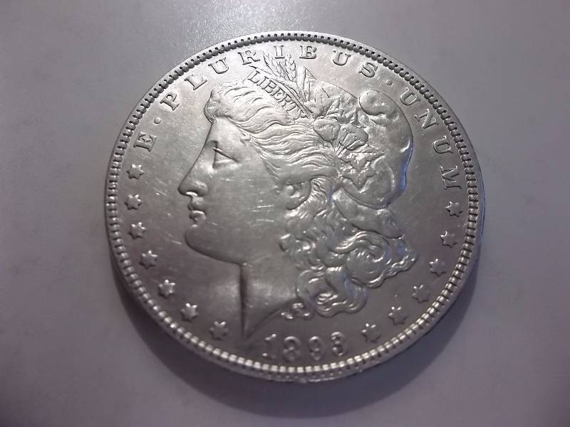 1893 Morgan Silver Dollar Better Date & Higher Grade (In XF-AU $230-$365 Grey Sheet Pricing)