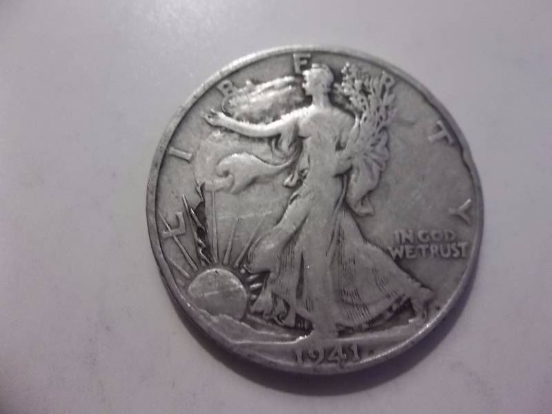 1941 S Walker Half Dollar