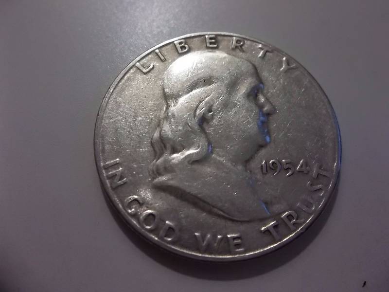 1954 S Franklin Half Dollar Better Grade
