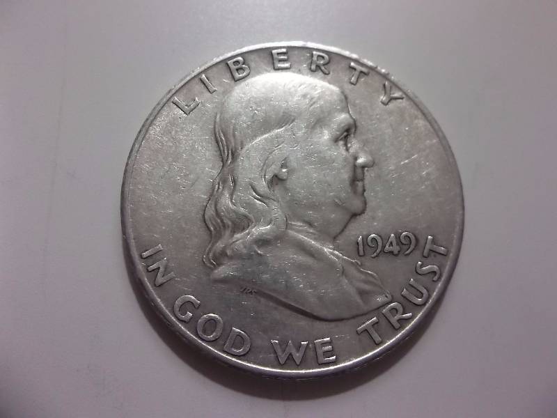 1949 S Franklin Half Dollar Better Grade