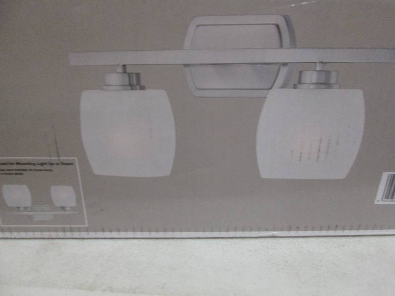 lot 1 image: Hampton Bay tamworth 2-light vanity...