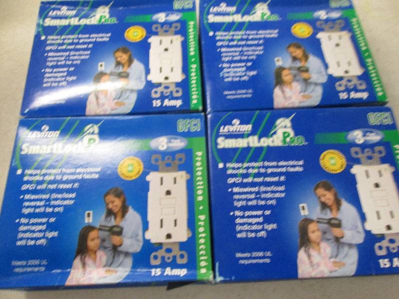 lot 3 image: 4 packs of 3 Leviton smart lock pro...