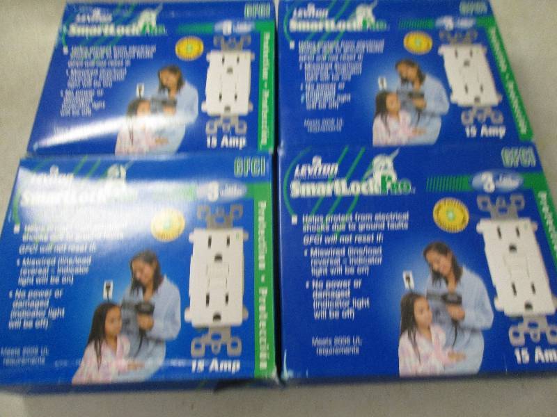 lot 12 image: 4 packs of 3 Leviton smart lock pro...