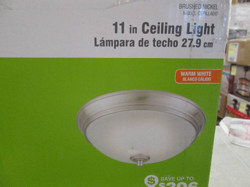 lot 17 image: commercial electric 11 LED ceiling...