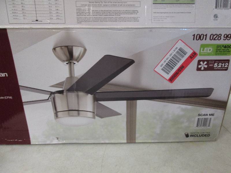 lot 20 image: Home Decorators 52 celing fan LED ...