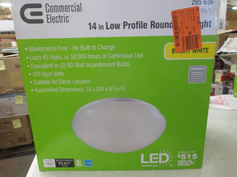 lot 36 image: Commercial Electric 14 low profile...