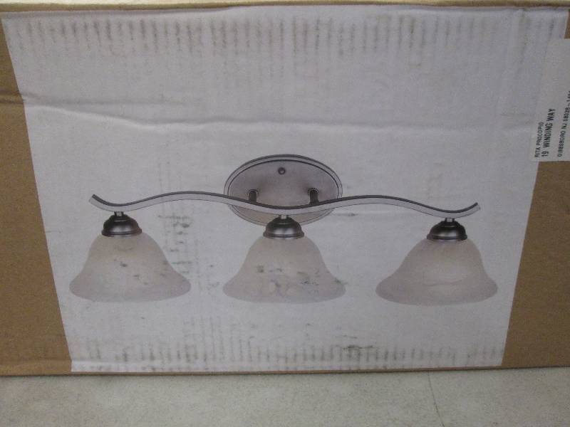 lot 37 image: 3-light fixture open box ...