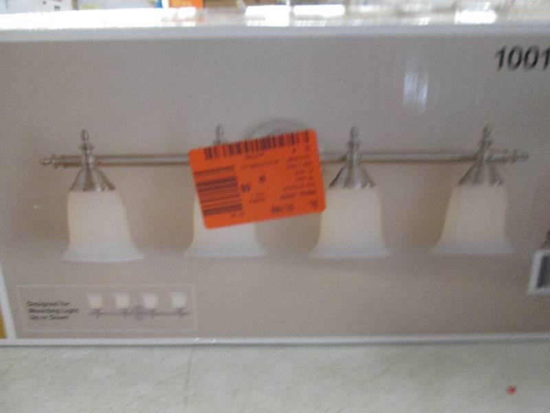 lot 45 image: Hampton Bay 4-light vanity fixture ...
