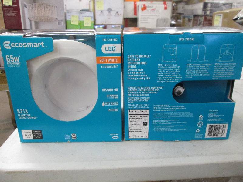 lot 51 image: 2 Ecosmart LED technology 6 inch do...