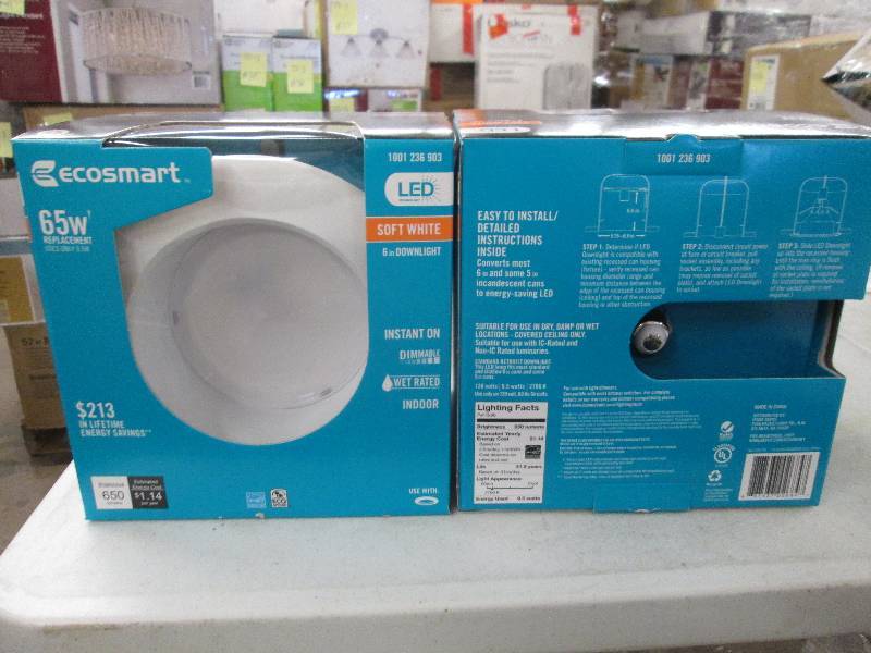 lot 54 image: 2 Ecosmart LED technology 6 inch do...