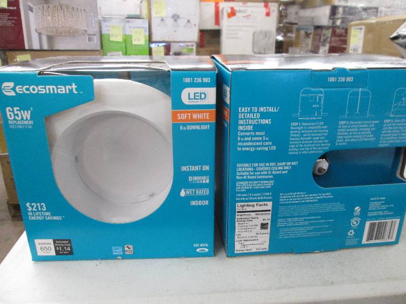 lot 56 image: 2 Ecosmart LED technology 6 inch do...