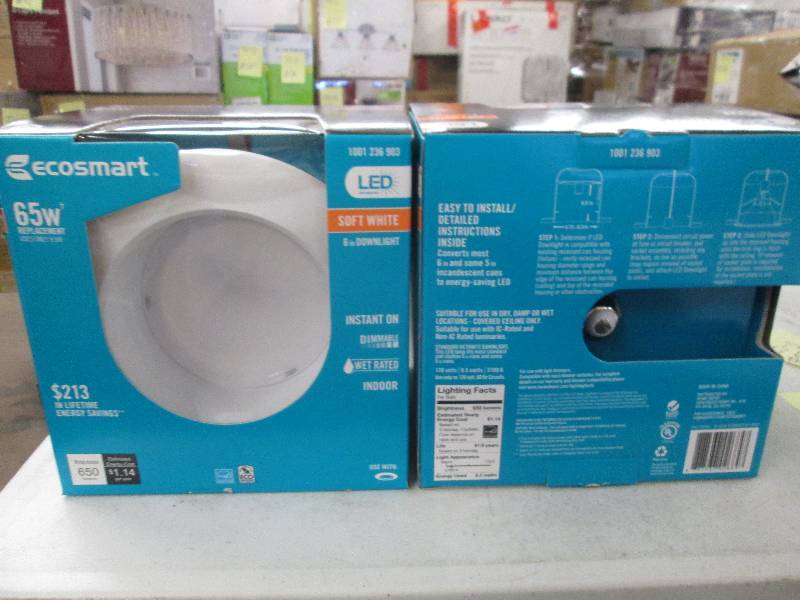 lot 57 image: 2 Ecosmart LED technology 6 inch do...