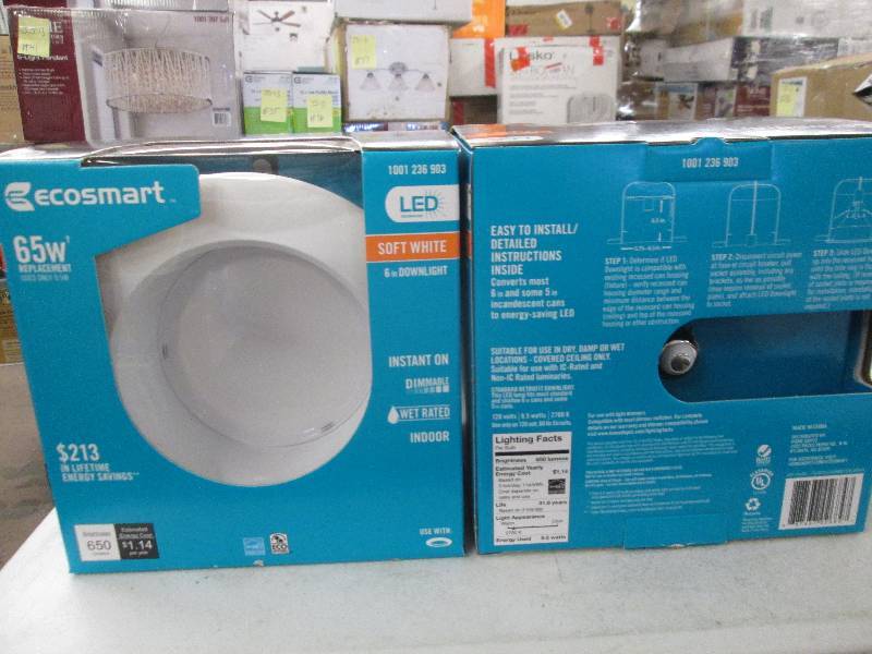 lot 58 image: 2 Ecosmart LED technology 6 inch do...