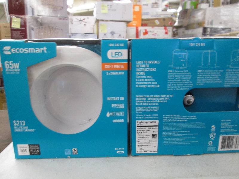 lot 60 image: 2 Ecosmart LED technology 6 inch do...