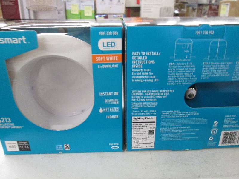 lot 61 image: 2 Ecosmart LED technology 6 inch do...
