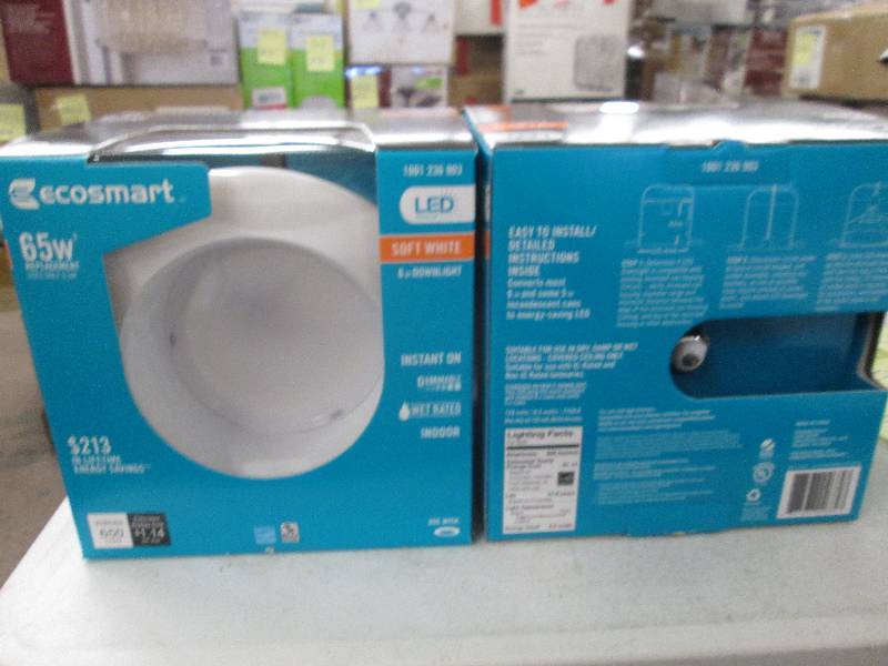 lot 62 image: 2 Ecosmart LED technology 6 inch do...