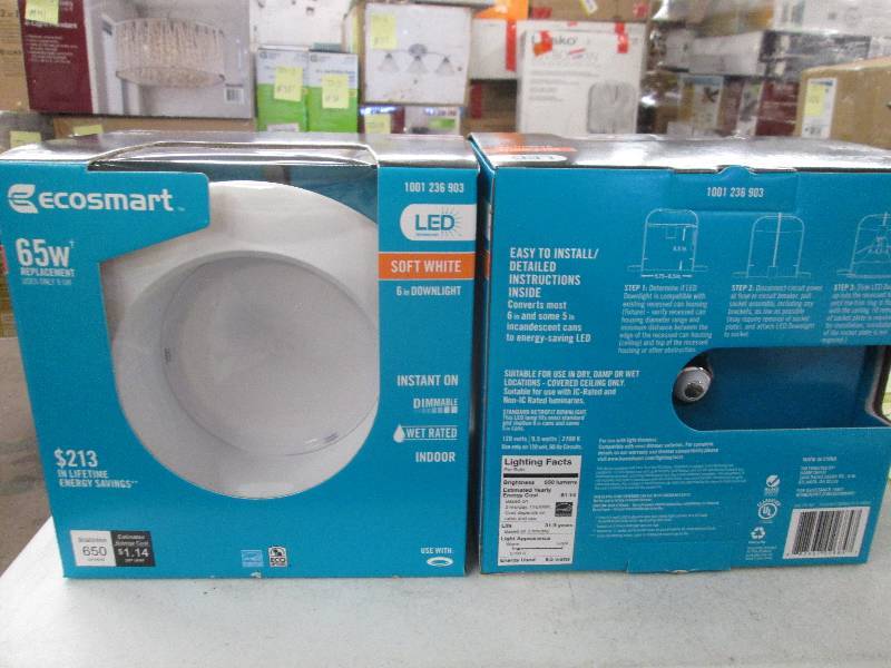 lot 64 image: 2 Ecosmart LED technology 6 inch do...