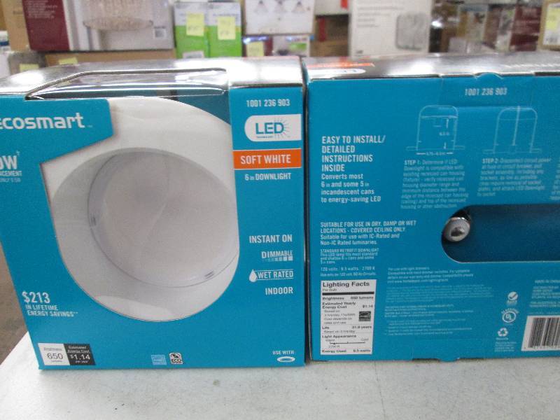 lot 68 image: 2 Ecosmart LED technology 6 inch do...