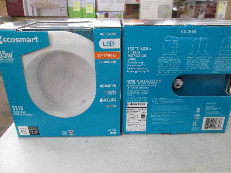 lot 69 image: 2 Ecosmart LED technology 6 inch do...