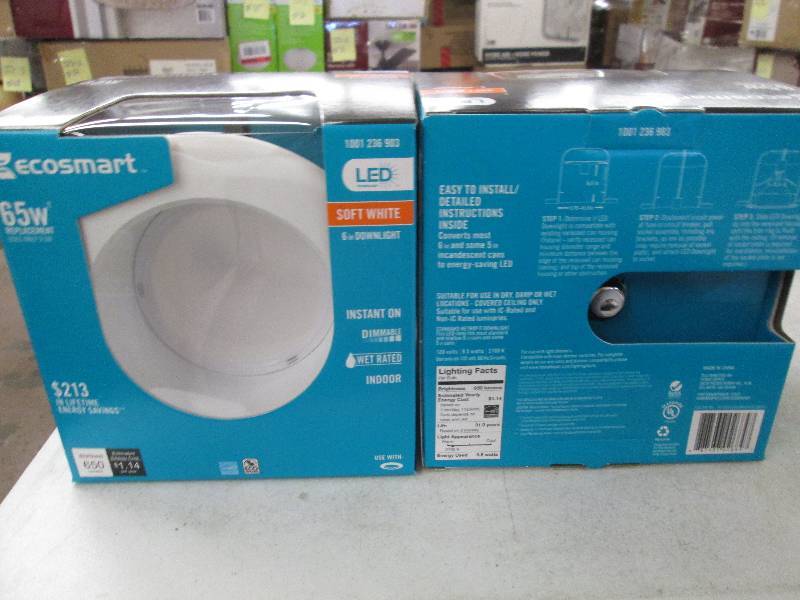 lot 72 image: 2 Ecosmart LED technology 6 inch do...